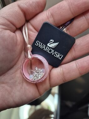 Swarovski Pink Crystal Pendant Necklace